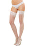 Dreamgirl One Size Sheer Thigh High Stockings With Silicone Lace Top