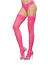 Dreamgirl One Size Sheer Thigh High Stockings With Silicone Lace Top