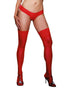 Dreamgirl One Size Sheer Thigh High Stockings With Silicone Lace Top
