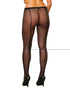 Dreamgirl One Size Queen Fishnet Pantyhose With Back Seam Plus Size