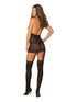 Dreamgirl One Size Sheer Halter Garter Dress