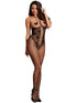 Dreamgirl One Size Open-Cup Bodystocking With Halter Ties