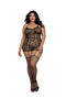 Dreamgirl Lace Garter Dress With Stockings Plus Size