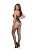 Dreamgirl One Size Lace Teddy Bodystocking With Stockings