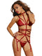 Dreamgirl One Size Strappy Bra And Garter Play Set