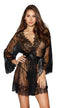 Dreamgirl Romantic Lace Long-Sleeved Kimono Robe