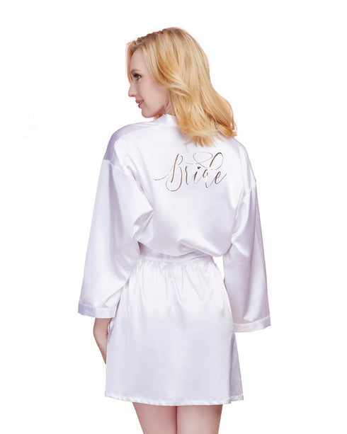 Dreamgirl Satin Charmeuse Bride Robe