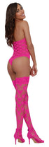 Dreamgirl 2 Piece Heart Patterned Seamless Teddy Set