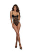 Dreamgirl Stretch Lace And Mesh Teddy