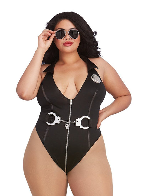 Dreamgirl Plus Size Cop-Themed Bedroom Costume