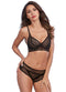 Dreamgirl Sheer Underwire Bra With Matching Open-Back Panty