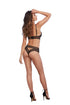 Dreamgirl Sheer Underwire Bra With Matching Open-Back Panty