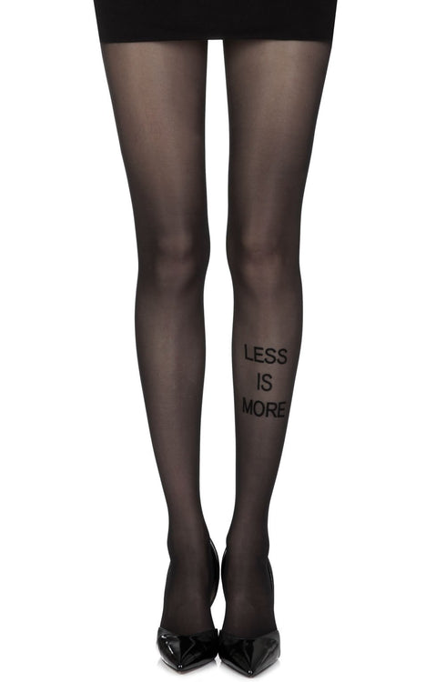 Zohara "Less Is More" Sheer Print Tights