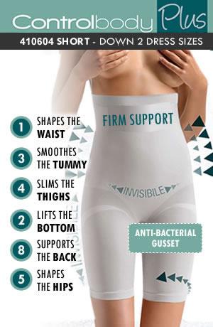 Control Body 410604 High Waist Long Shaping Shorts