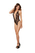Dreamgirl One Size Seductive Lace Teddy With Heart Cut-Out Detail