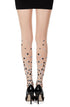 Zohara "Queen Of Hearts" Black Print Tights