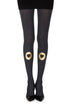 Zohara "Into My Heart" Black Print Tights
