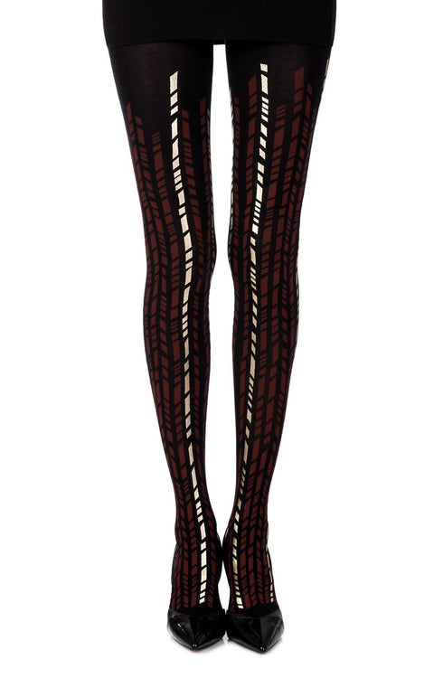 Zohara "Cross It" Print Tights