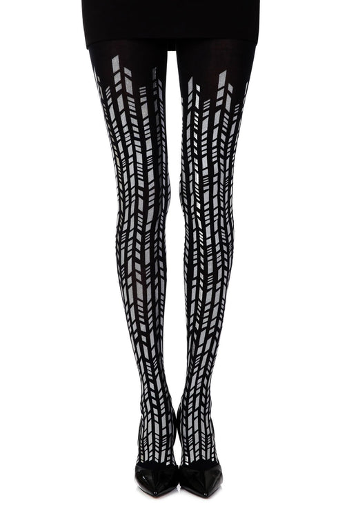 Zohara "Cross It" Print Tights
