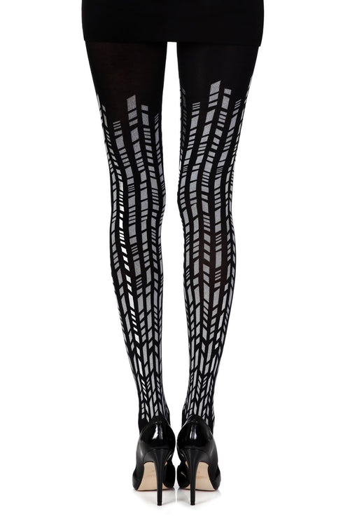 Zohara "Cross It" Print Tights