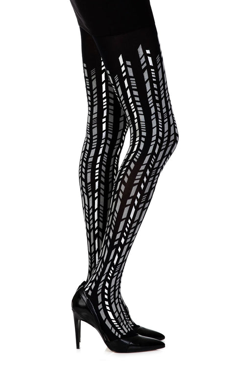 Zohara "Cross It" Print Tights