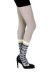 Zohara "Happy Socks" Black Print Tights