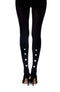 Zohara Love Me Tender" Black Print Tights"