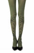 Zohara "Walking By" Black Print Tights
