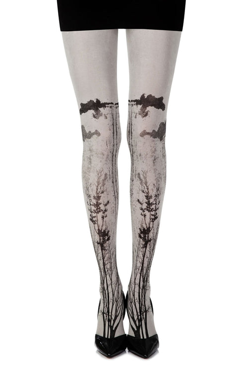 Zohara "Into The Wild" Grey Print Tights