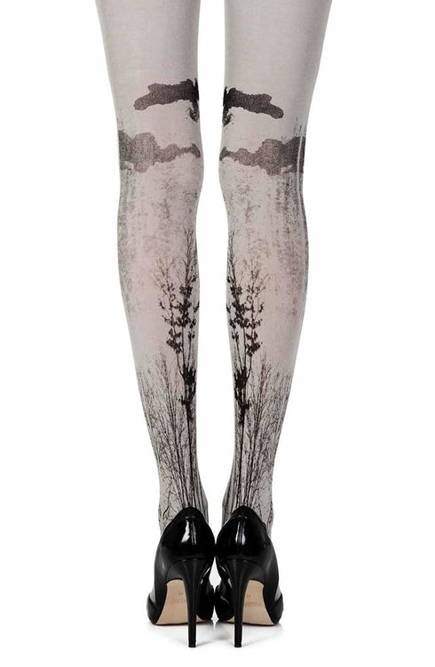 Zohara "Into The Wild" Grey Print Tights