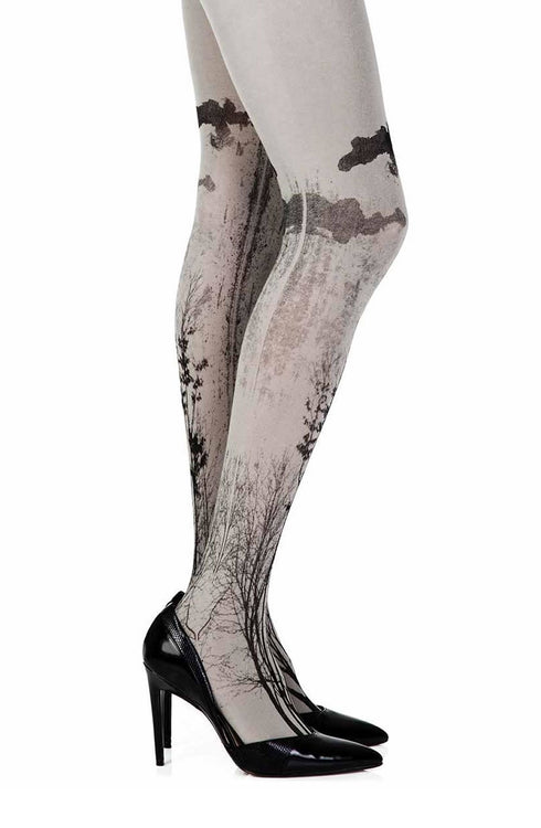 Zohara "Into The Wild" Grey Print Tights