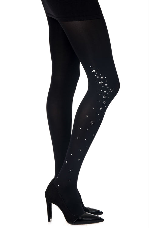 Zohara "Rising Star" Black Tights