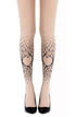 Zohara "Spread The Love" Gold Print Tights