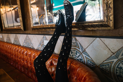 Zohara "PalmBeach" Black Tights