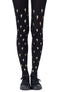Zohara "Prickly Pear" Gold Print Tights