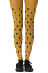 Zohara "Prickly Pear" Gold Print Tights