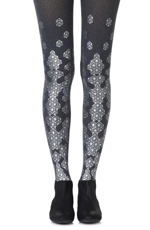 Zohara "Queen Bee" Gold Print Tights