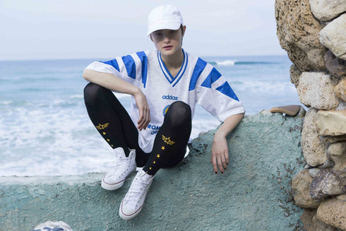 Zohara "Top Gun" Gold Print Tights