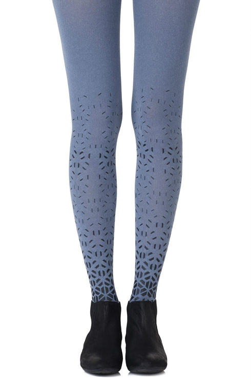 Zohara "Shape Up" Gold Print Tights
