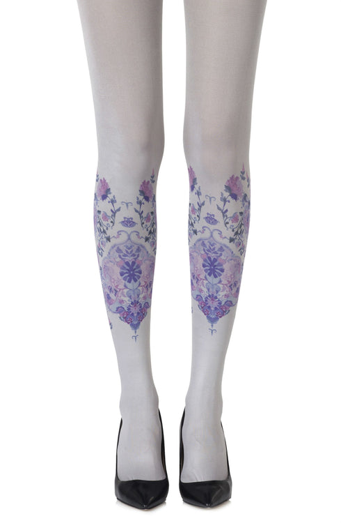Zohara "Alice In Wonderland" Light Grey Tights