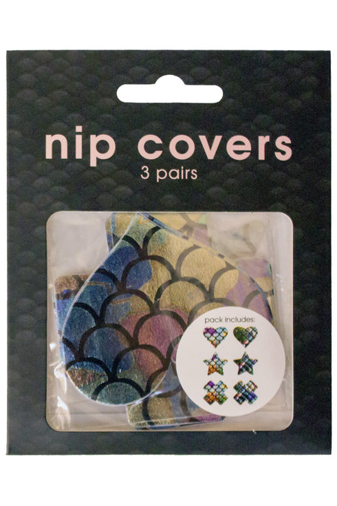 Mermaid Nipple Covers 3 Pairs