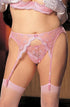 Scalloped Embroidery Garter Belt